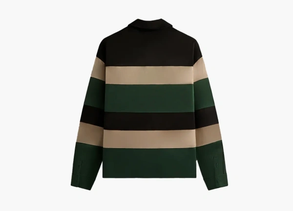 Kith Stripe Microsuede Tanner Pullover Black 