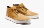 Timberland Davis Square Chukka Leather And Fabric Boots "Wheat" 