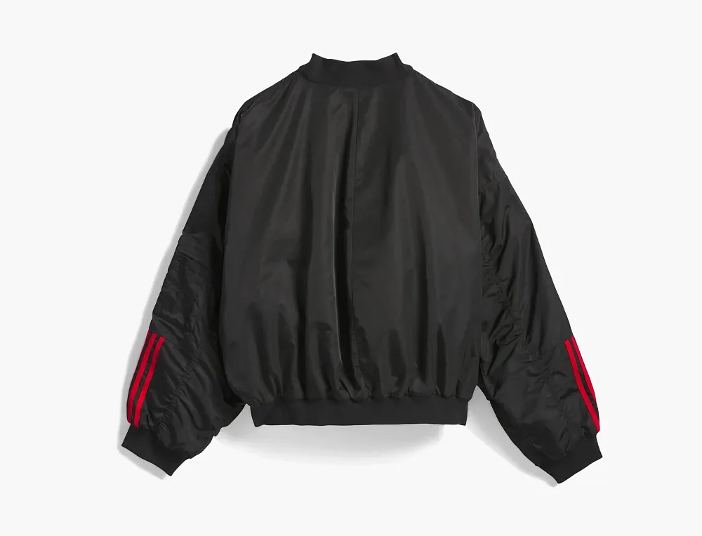 Adidas Originals x Willy Chavarria Satin Bomber Jacket Black