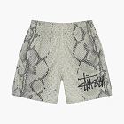 Stussy Basic Snake Mesh Shorts Bone