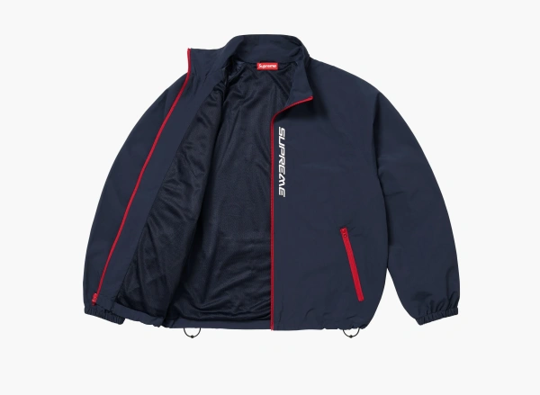 Supreme Contrast Zip Track Jacket Navy  Supreme Contrast Zip Track Jacket Navy