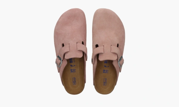 Birkenstock Boston Soft Footbed Suede Pink Clay 