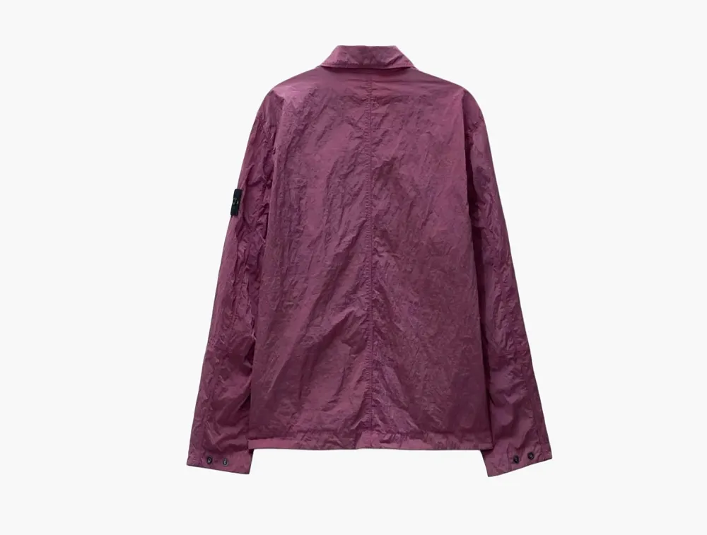 Stone Island Nylon Metal Watro-TC Overshirt Purple Grey
