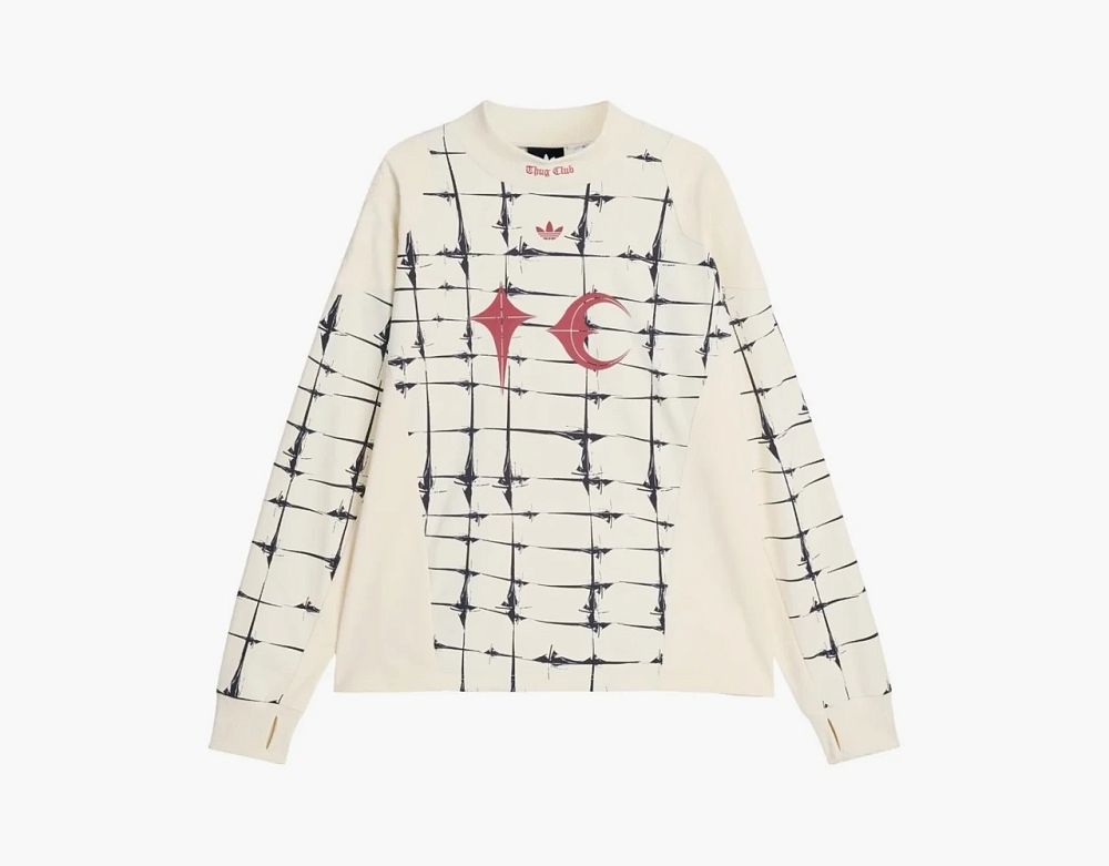 Adidas Originals x Thug Club Goalie T-Shirt Long Sleeve Cream White