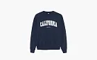 Sporty & Rich California Crewneck Sweatshirt Marine Blue