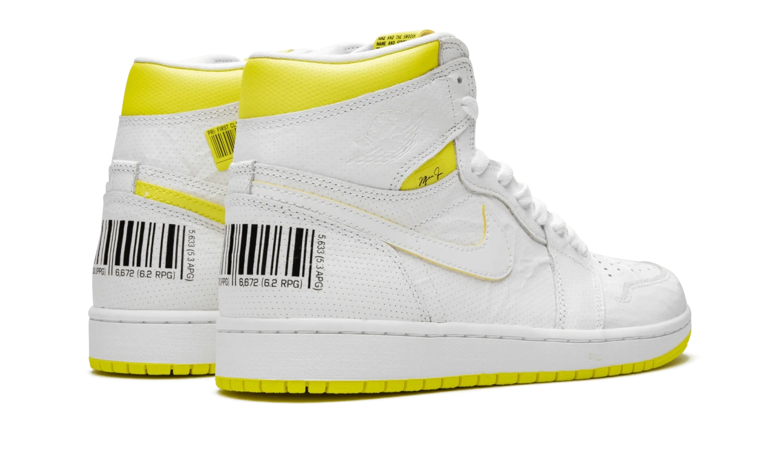 Air Jordan 1 High First Class Flight White 