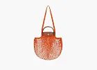 Longchamp Le Pliage Filet Top Handle Bag  Orange