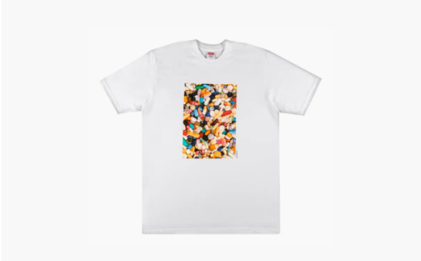 Supreme FW20 Pills Tee Heather White 