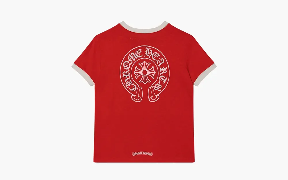 Chrome Hearts Roller Skate Horseshoe T-Shirt Red