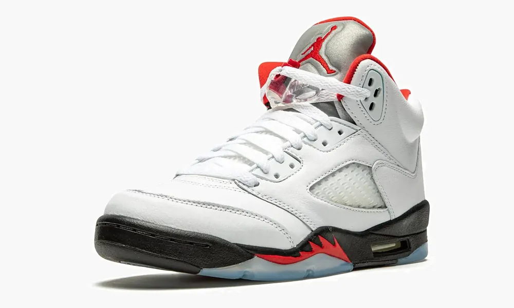 Air Jordan 5 Retro GS Fire Red Silver Tongue