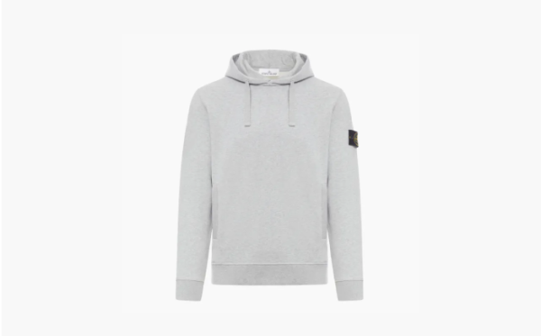 Stone Island Organic Cotton Hoodie Gray 