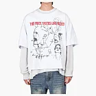 ARNODEFRANCE Vintage Cropped This Piece Tastes Like Blood T-Shirt White