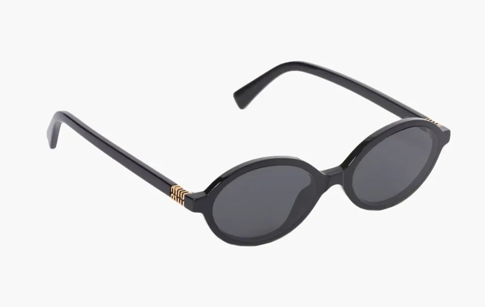 Miu Miu Regard Black Sunglasses Slate Gray Lenses