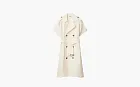 Burberry Viscose Trench Dress Beige
