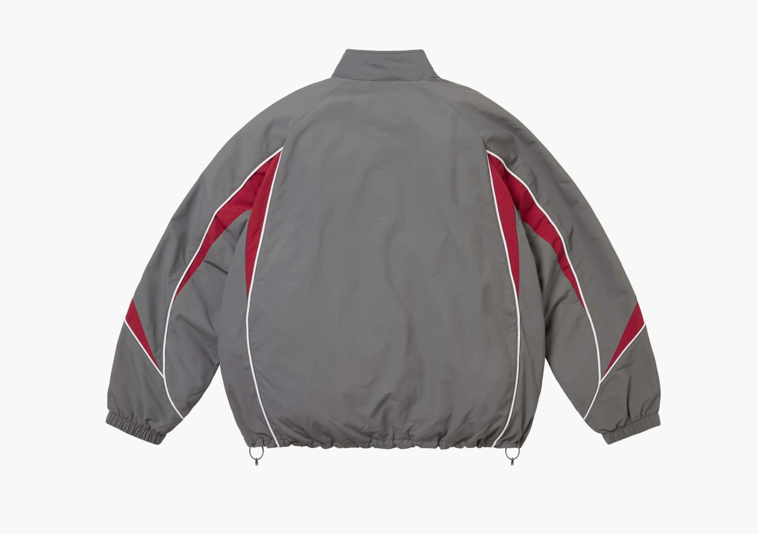 Supreme Contrast Piping Track Jacket Grey 