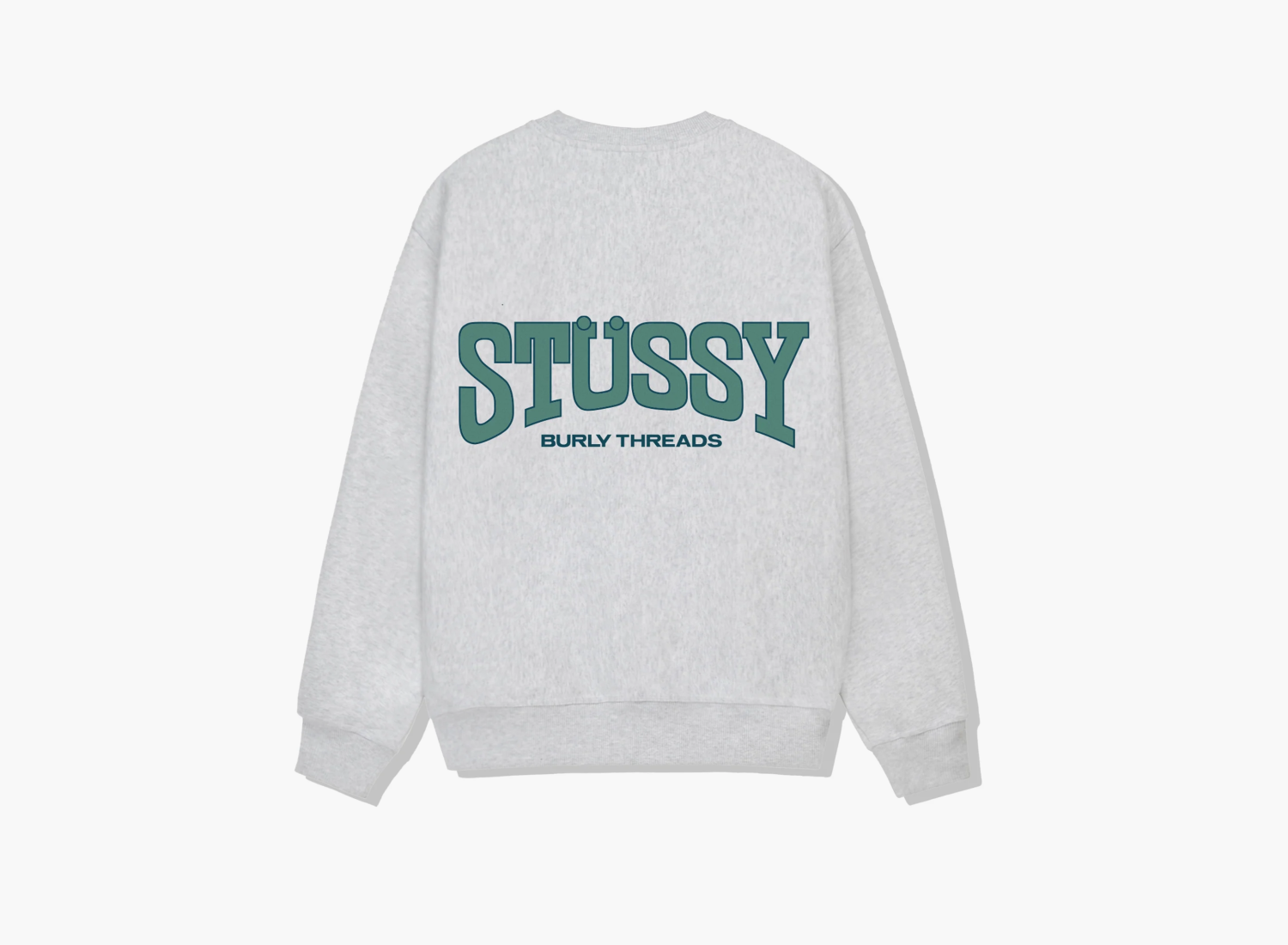 Stussy Burly Threads Crew  "Ash Heather" 