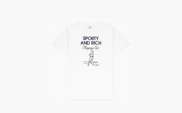 Sporty & Rich Running Unisex T-Shirt White White 