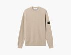 Stone Island Ribbed Soft Organic Cotton Crewneck Jumper Desert