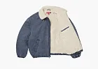 Supreme Faux Shearling Lined Bomber Jacket Navy