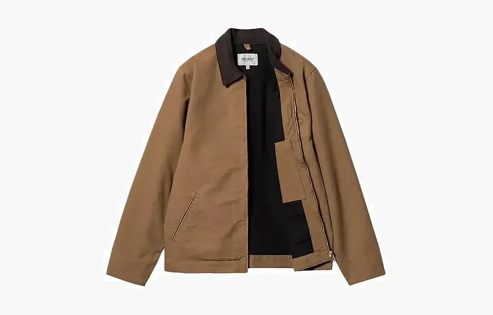 Carhartt WIP Detroit Jacket Logo Hamilton Brown