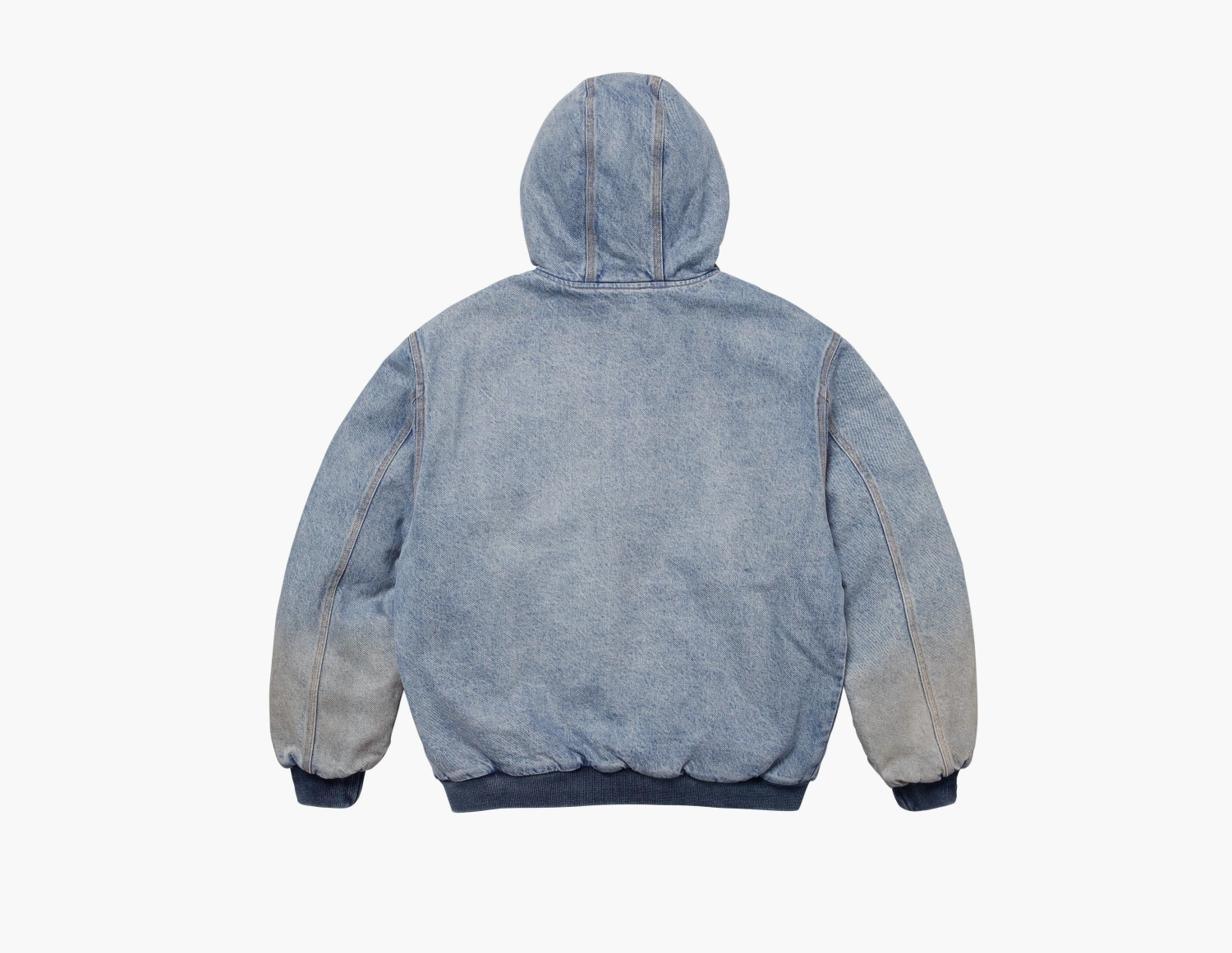 Supreme Reflective Arc Hooded Work Jacket Denim  Supreme Reflective Arc Hooded Work Jacket Denim