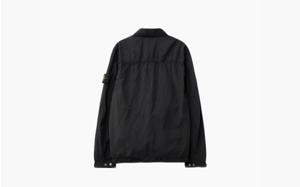 Stone Island Nylon Metal In Econyl Overshirt Black  Stone Island Nylon Metal In Econyl Overshirt Black