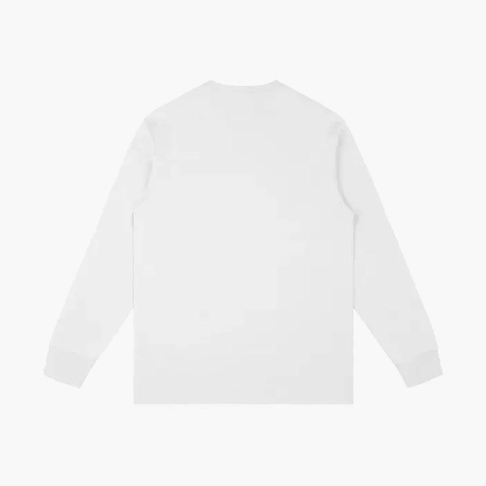 Carhartt WIP Chase Logo Long Sleeve White