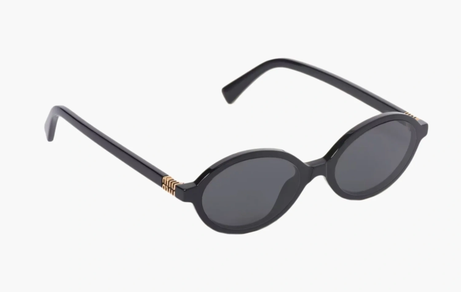 Miu Miu Regard Black Sunglasses Slate Gray Lenses 