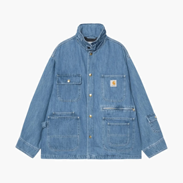 Carhartt WIP x Invincible FW24 Denim Chore Coat Max logo 