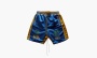 RHUDE Palm Eagles Souvenier Shorts "Navy Mustard Yellow" 