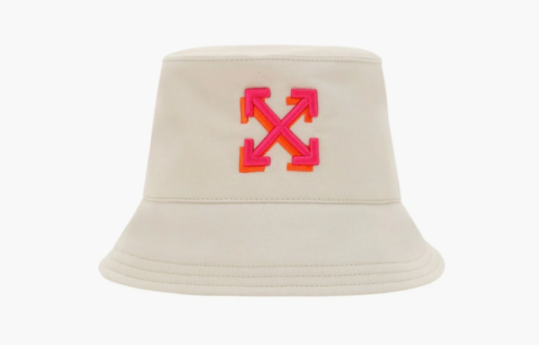 Off-White Arrow Bucket Hat White/Fuchsia 