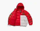 Supreme x Fox Racing Shiny Down Puffer Jacket White