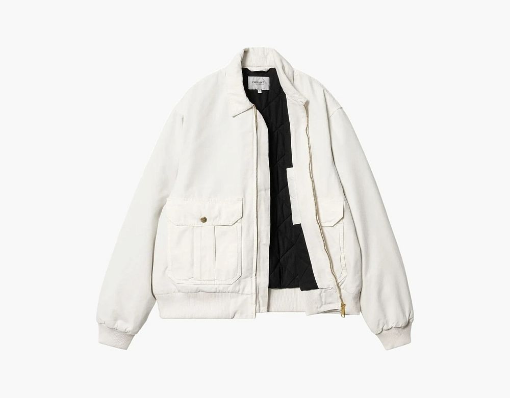 Carhartt WIP Bomber Jacket Cream