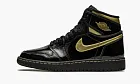Air Jordan 1 Retro High OG GS Black Metallic Gold