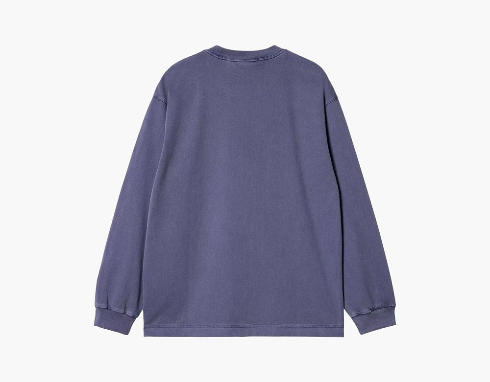 Carhartt WIP Vista Long-Sleeve T-Shirt Washed Purple