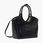 Miu Miu Ivy Leather Mini Bag Black