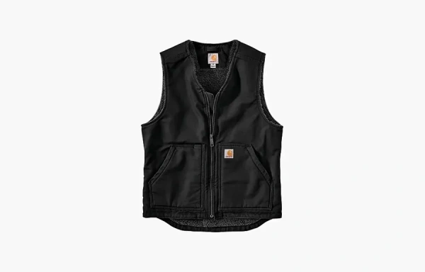 Carhartt 104394 WASHED DUCK SHERPA-LINED VEST RELAXED FIT 