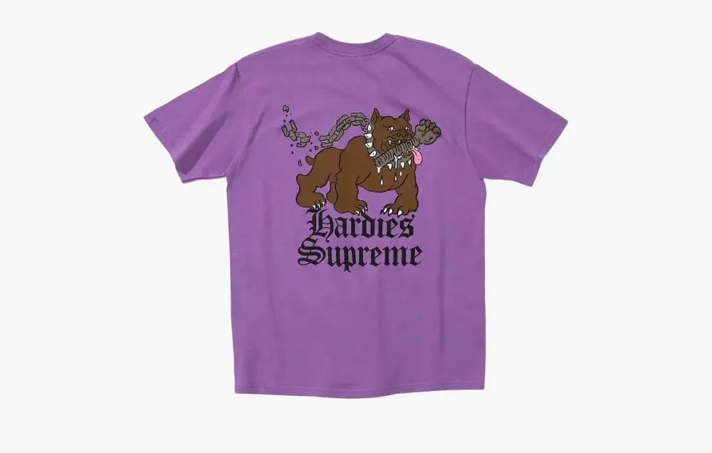  Supreme T-Shirt Dog Tee Purple