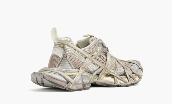 Balenciaga 3XL Extreme Lace Sneakers Light Beige Mesh and Polyurethane 