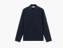 Stone Island Micro Stitch Soft Organic Cotton Long-Sleeve Polo Navy Blue 