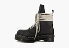 Rick Owens X Dr. Martens Quad Sole Steel Toe Leather Boots Black