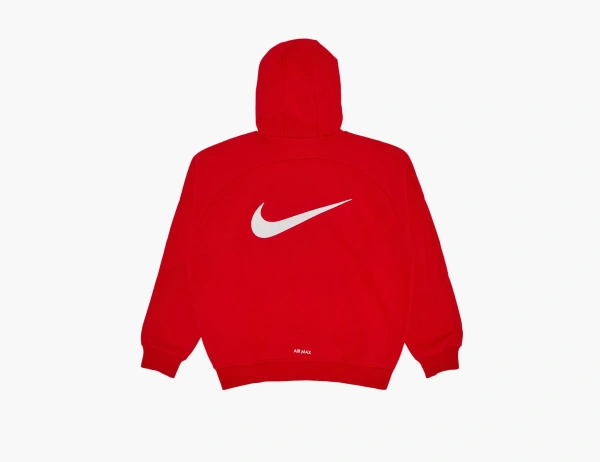 Supreme x Nike Zip Up Hooded Sweatshirt Red 