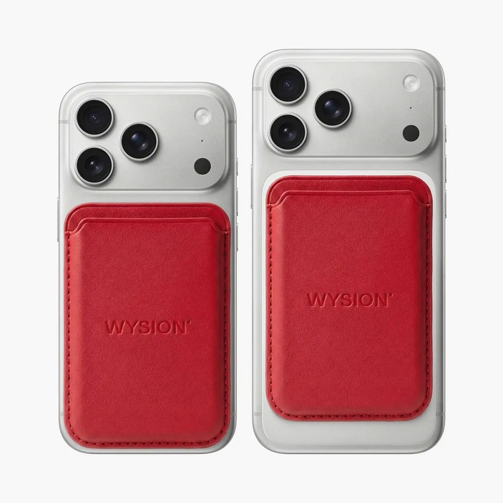 WYSION MAGSAFE WALLET RED