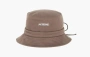 Jacquemus Le Bob Gadjo Bow Knotted Bucket Hat Brown 