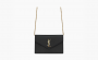 Saint Laurent Envelope logo-plaque shoulder bag "Black" 