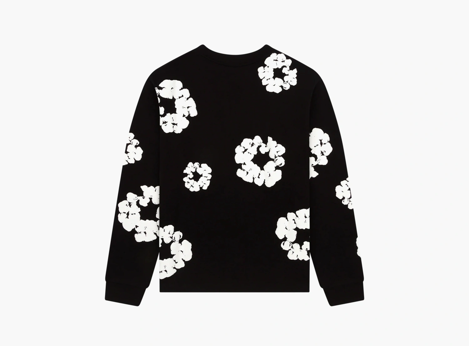 Denim Tears Cotton Wreath Long Sleeve T-Shirt Black 