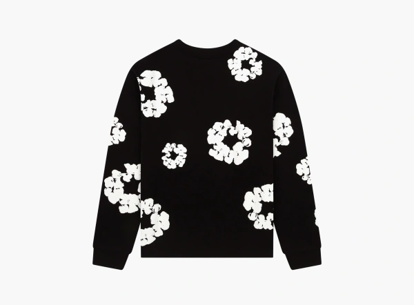 Denim Tears Cotton Wreath Long Sleeve T-Shirt Black  Denim Tears Cotton Wreath Long Sleeve T-Shirt Black