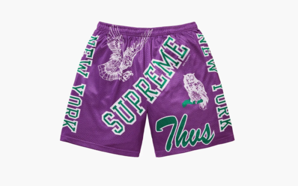 Supreme Varsity Mesh Short  Purple 
