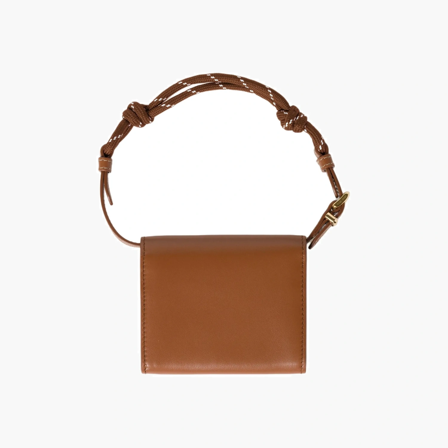 Miu Miu Leather shoulder wallet "Cognac/Tobacco" 