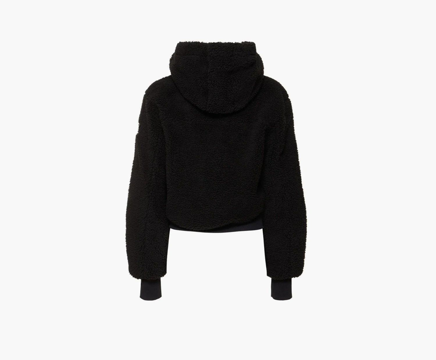 Alo Yoga Foxy Sherpa Hooded Jacket Black 